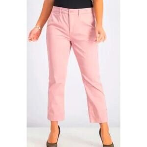 J CREW Slim Boyfriend Cotton Chino Midrise Straight Leg Petal Pink sz 28 NWT